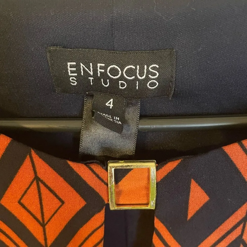 Enfocus Studios Geometric 60s-70s Style Dress - Image 4