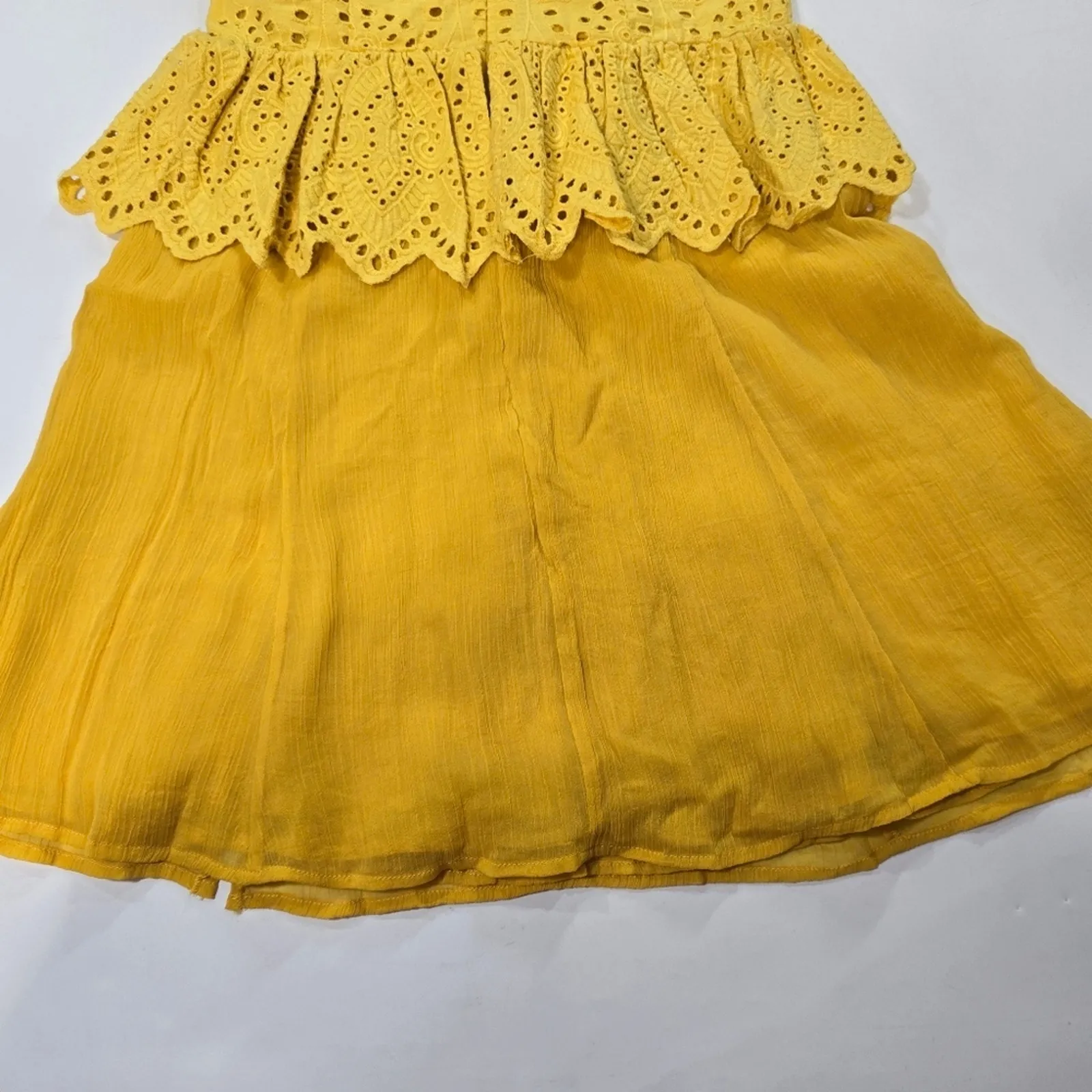 Tularosa Jordina Mini Dress in Cardinal Yellow XXS - Image 8