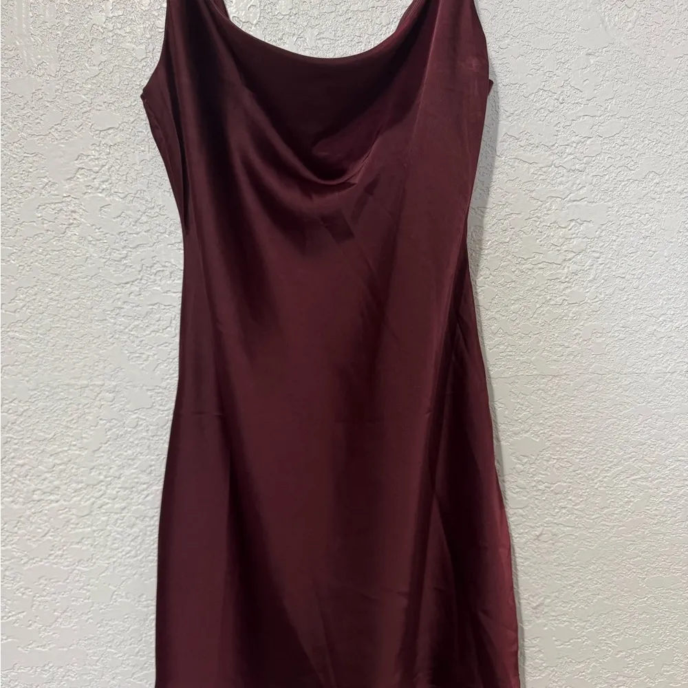 Nasty Gal Sought after Cowl Satin Dress - Image 3