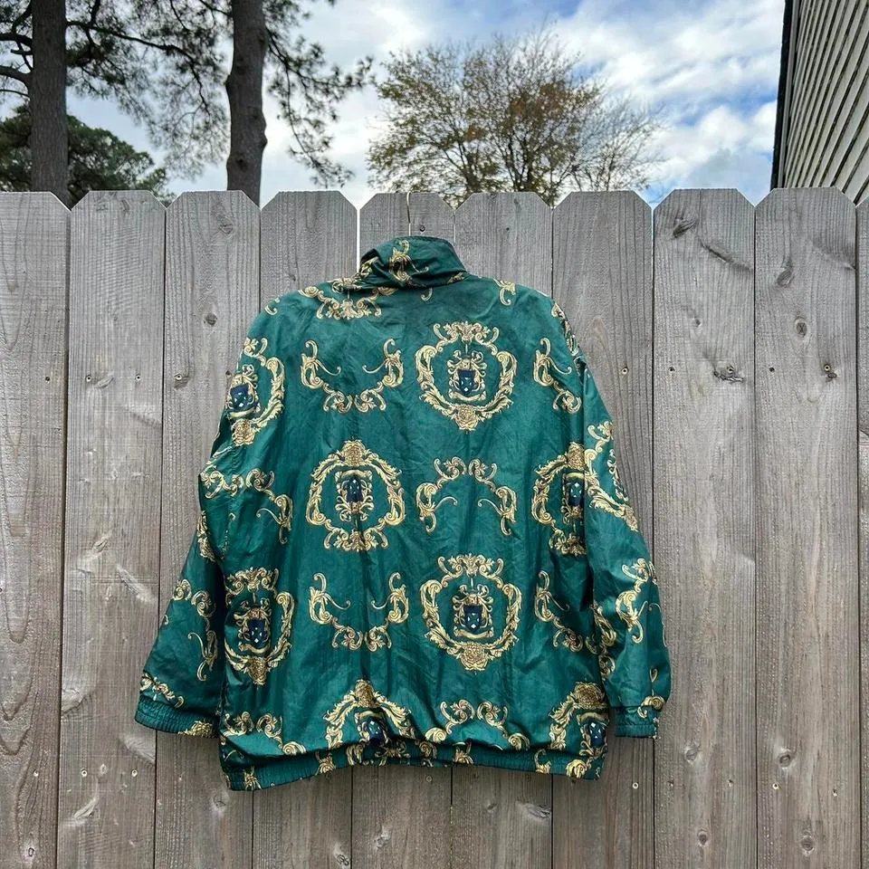 Green vintage windbreaker by "slade" size‎ medium - Image 5
