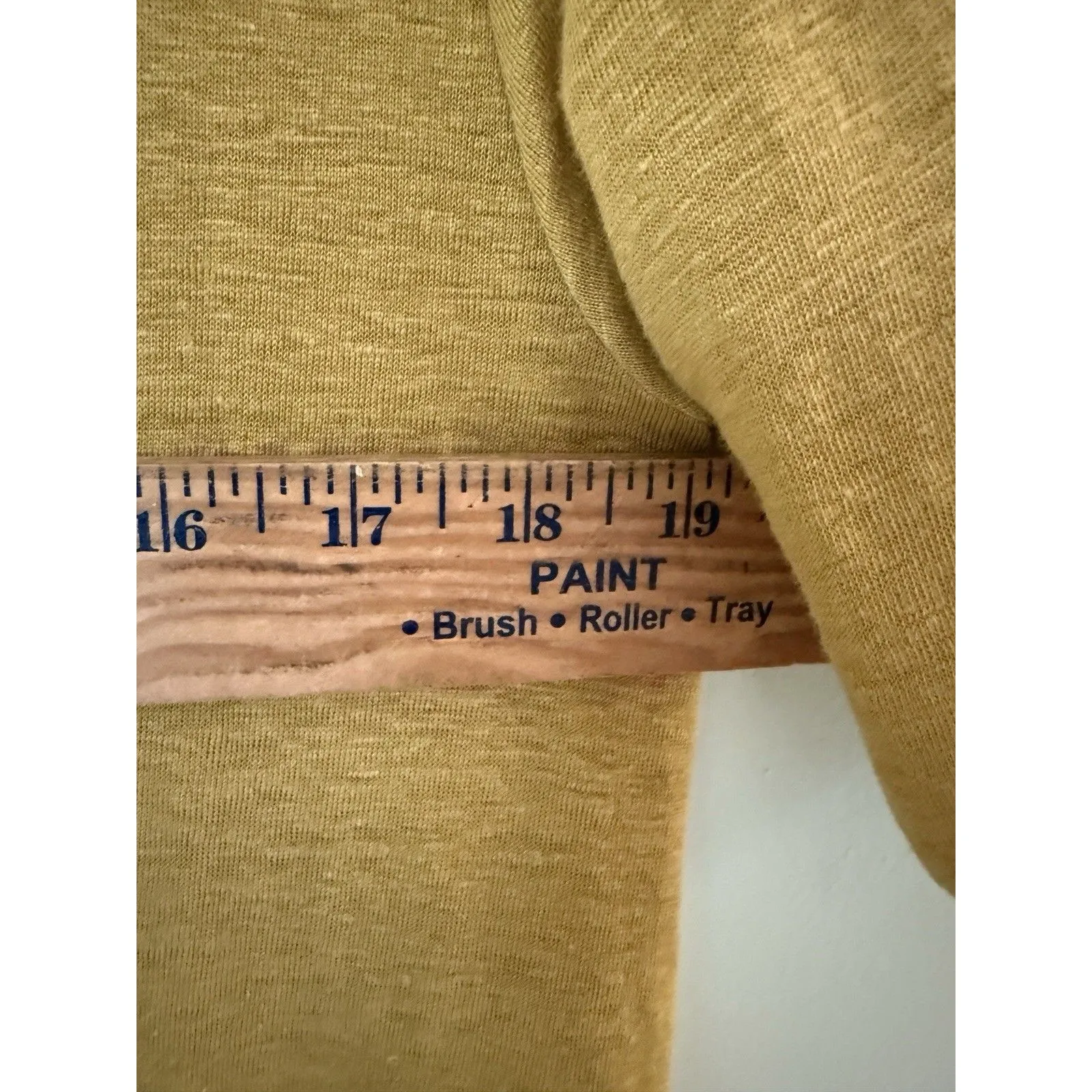 Eileen Fisher Dress Small Linen Long Sleeve Tunic Minimalist Organic Yellow - Image 8
