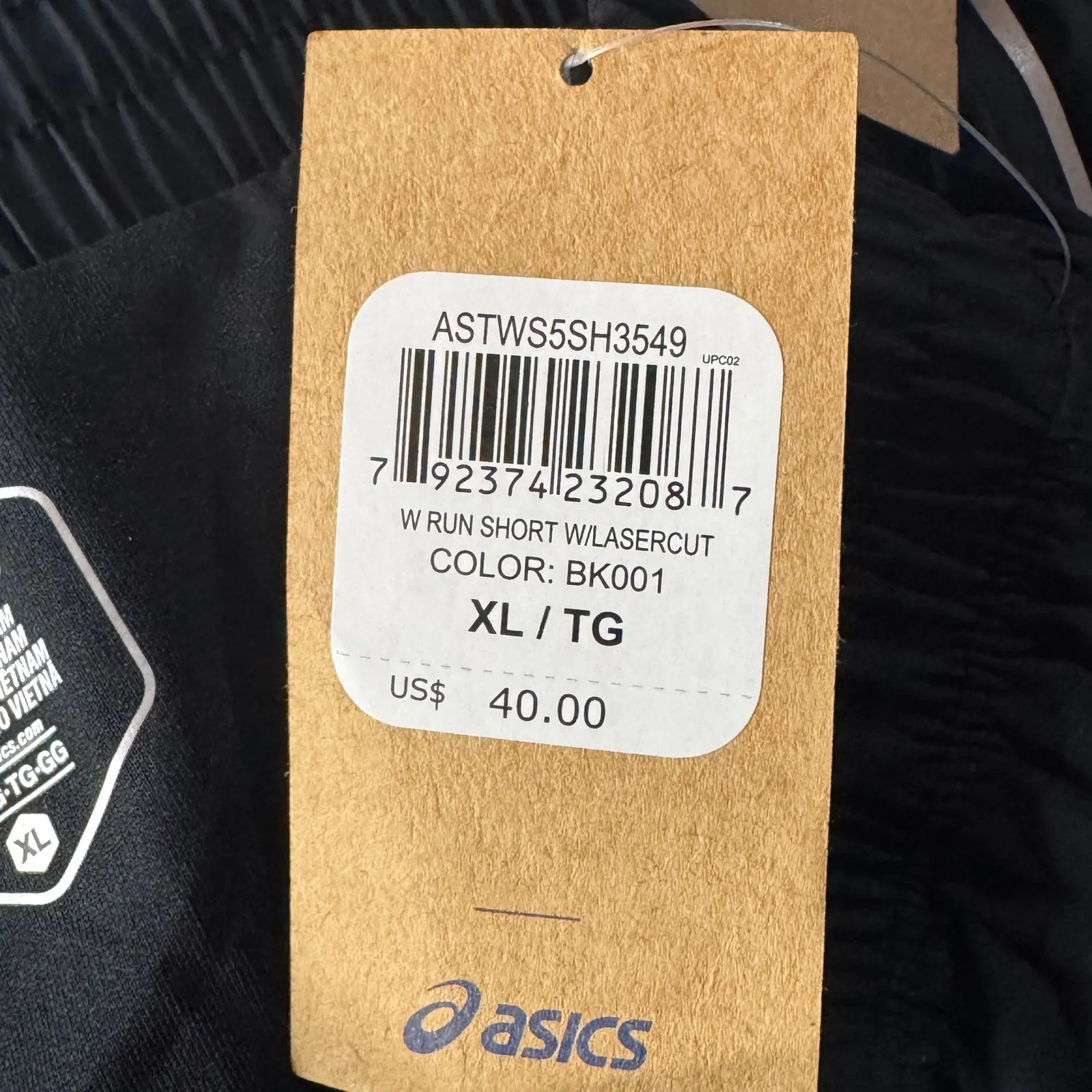 ASICS X-Large Running Shorts Stretch Lined Quick-Dry Zip-Pocket Lightweight New - Image 8