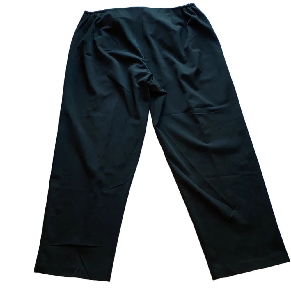 🖤 Karen Kane Stretch Front Zip Straight Leg Dress Pants, Black, No Pockets, 22W - Image 8