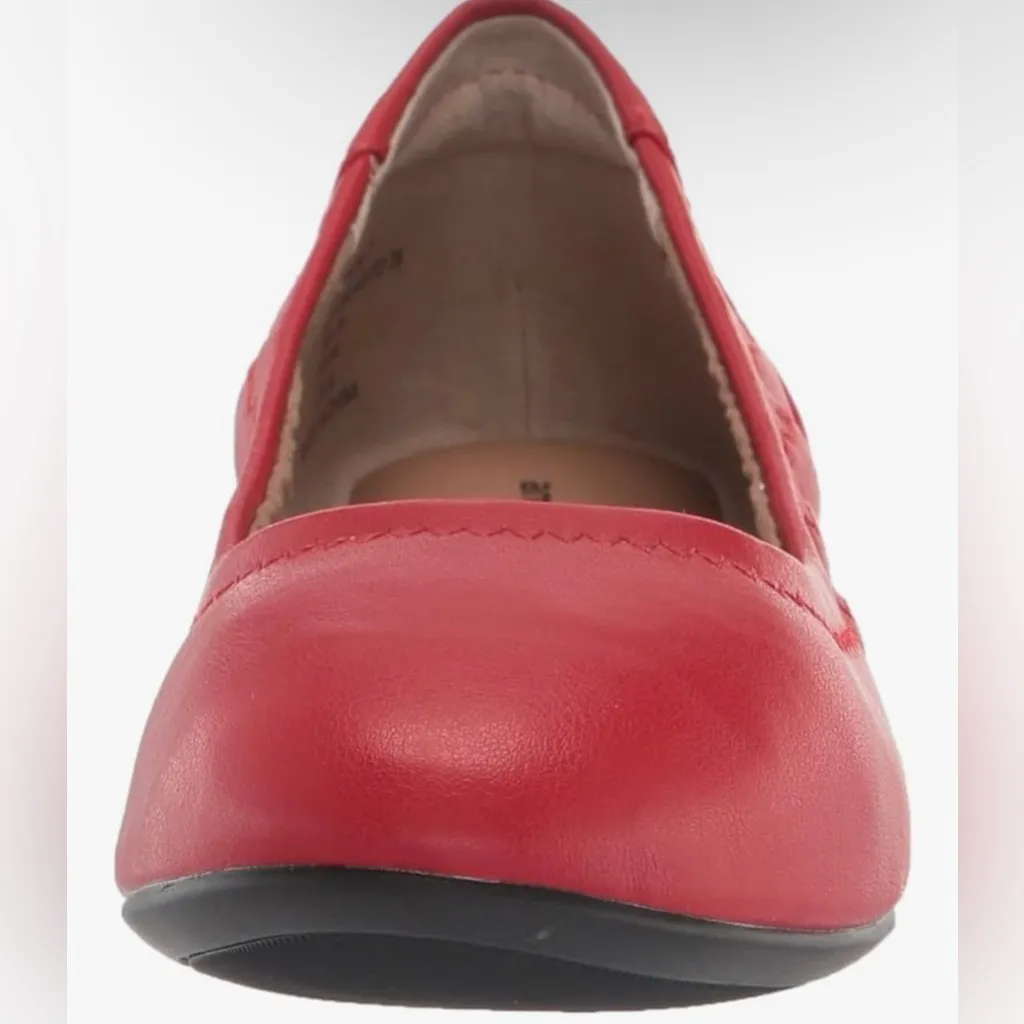NEW Red Amazon Essentials Belice Slip On Ballet Flat 14W Size undefined - Image 2