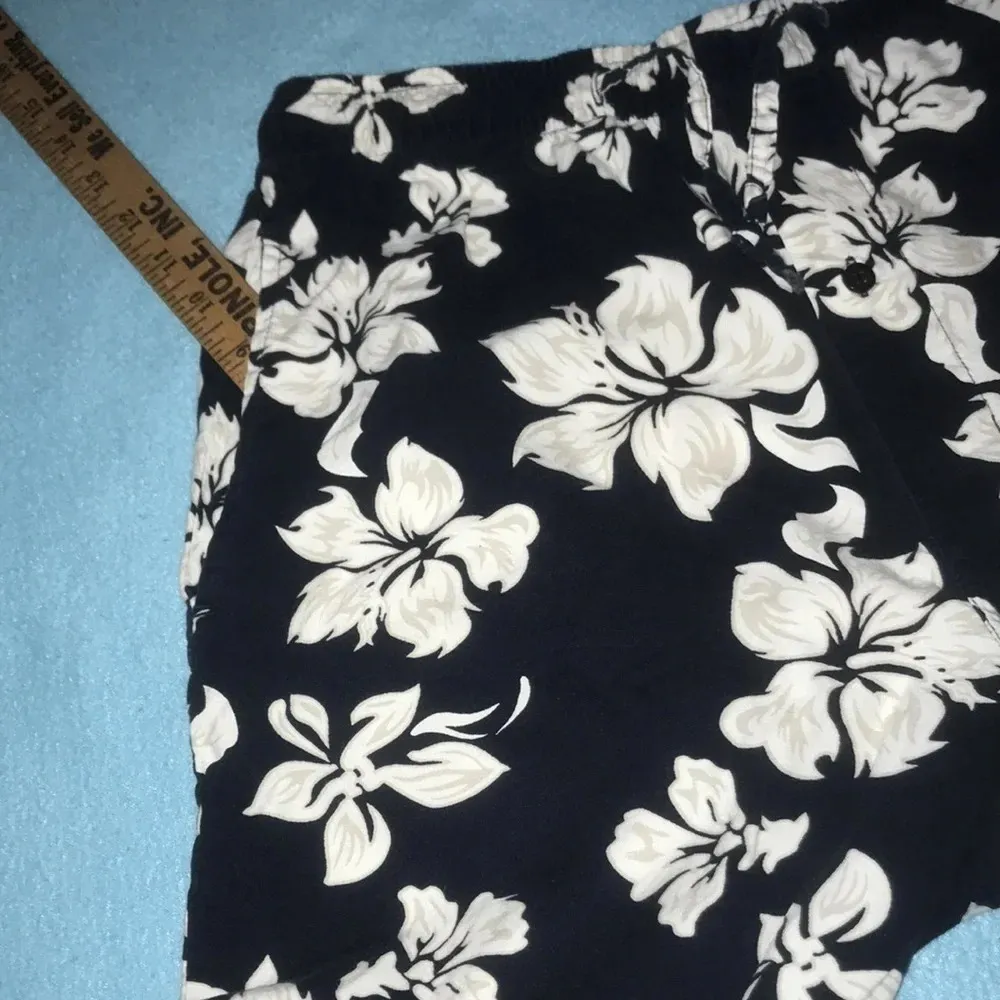 𝅺NO BOUNDARIES hibiscus print cotton lounge pants with pockets NEW size S - Image 5