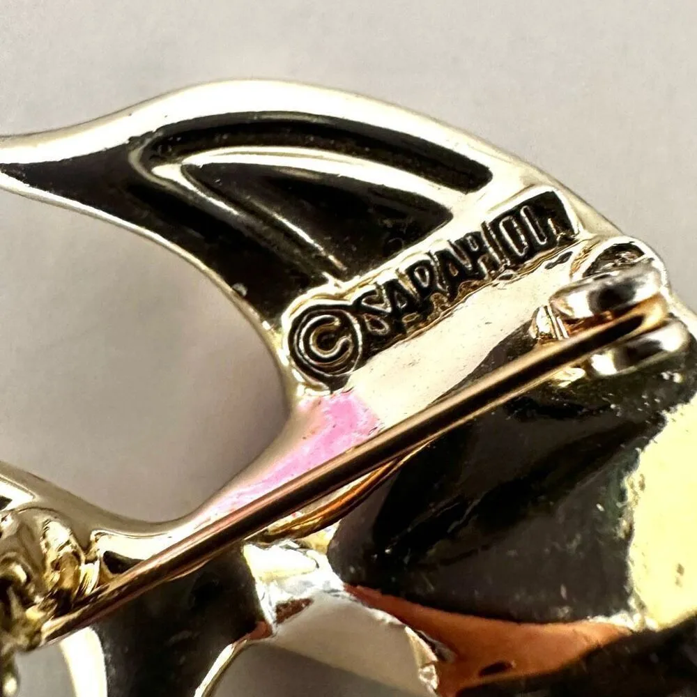 Sarah Coventry vintage fish brooch Silver - Image 6