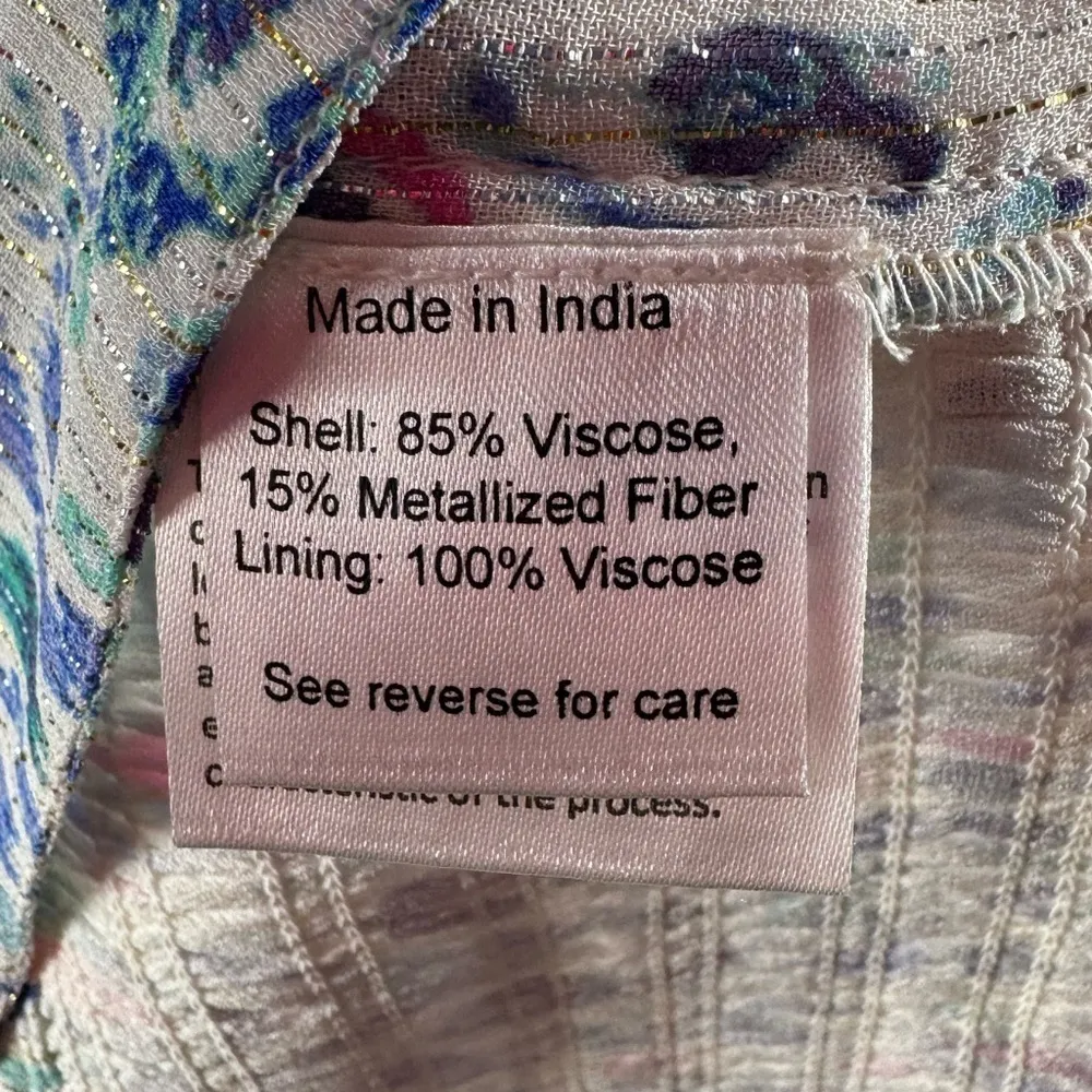 NWT ROCOCO SAND Lada Crop Top in Blue Size Large‎ - Image 7