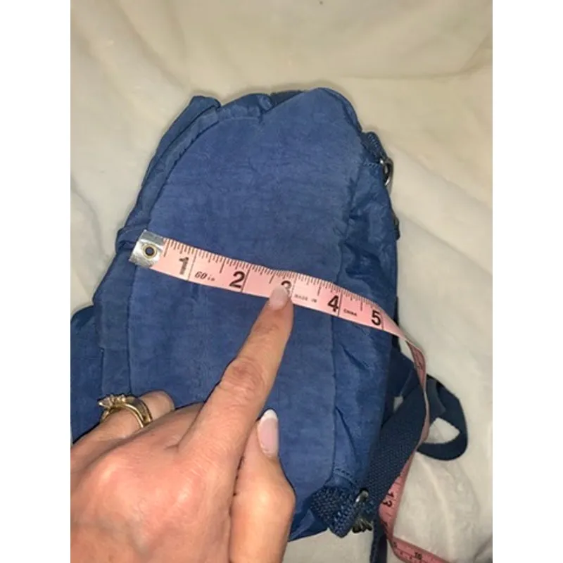 Kipling Queenie Small Backpack True Blue Tonal Unisex‎ Adjustable Straps - Image 5