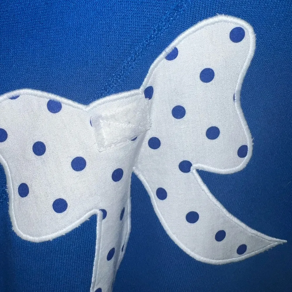 HANES Vintage Bow Granny Core Sweatshirt with Collar Size Large - Image 2