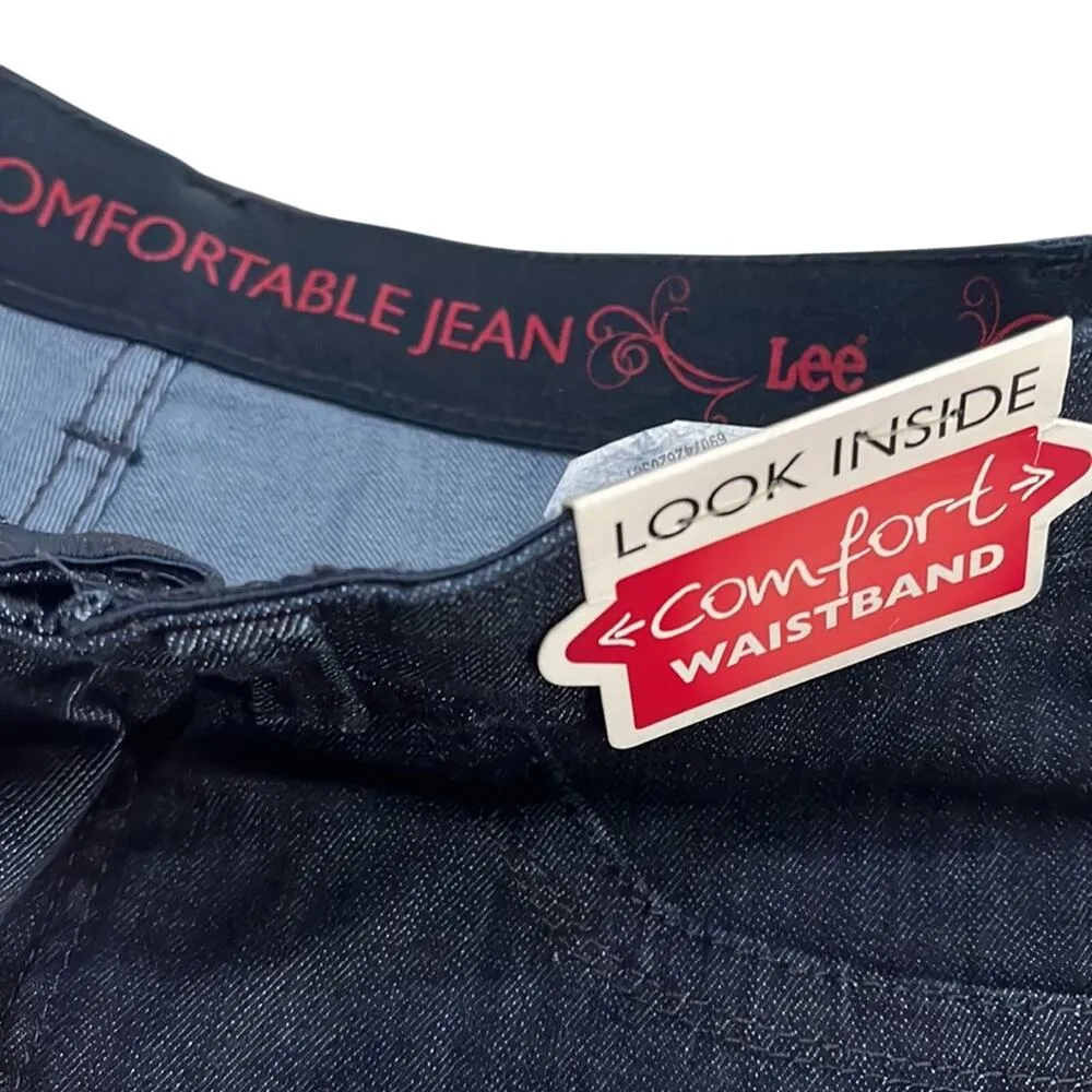 Denim Jeans Women 6 Bootcut Stretch Deep Indigo Rinse Flex Comfort Waistband - Image 6