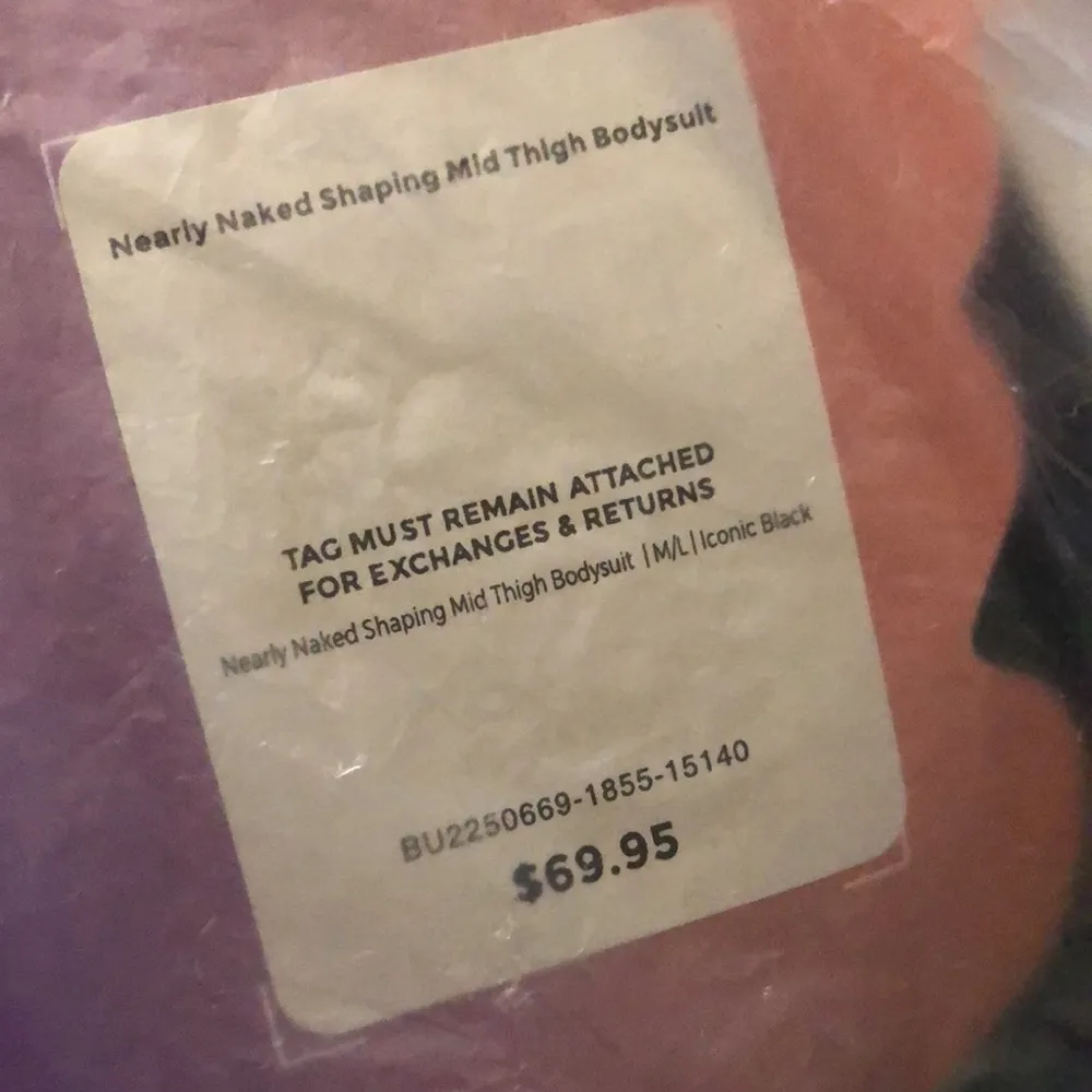 NWT Nearly Naked Shaping Mid Thigh Bodysuit Black Shapewear Medium-Large - Image 9