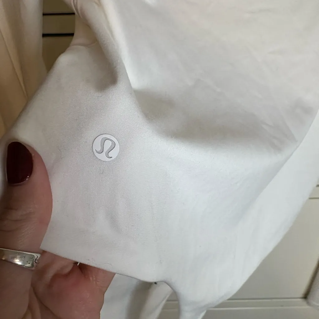 Lululemon Athletica White Long Sleeve Bodysuit - Image 3