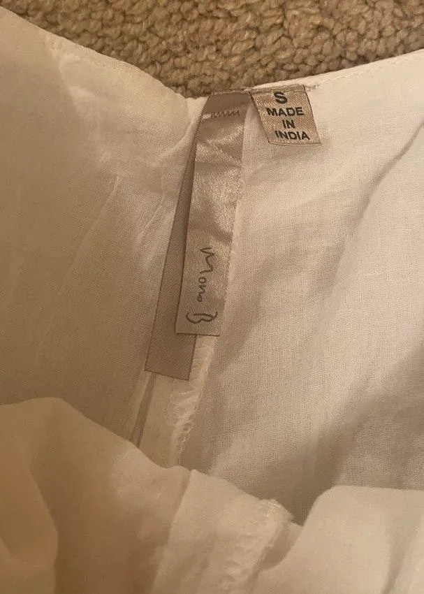 White Embroidered Shorts - Image 4