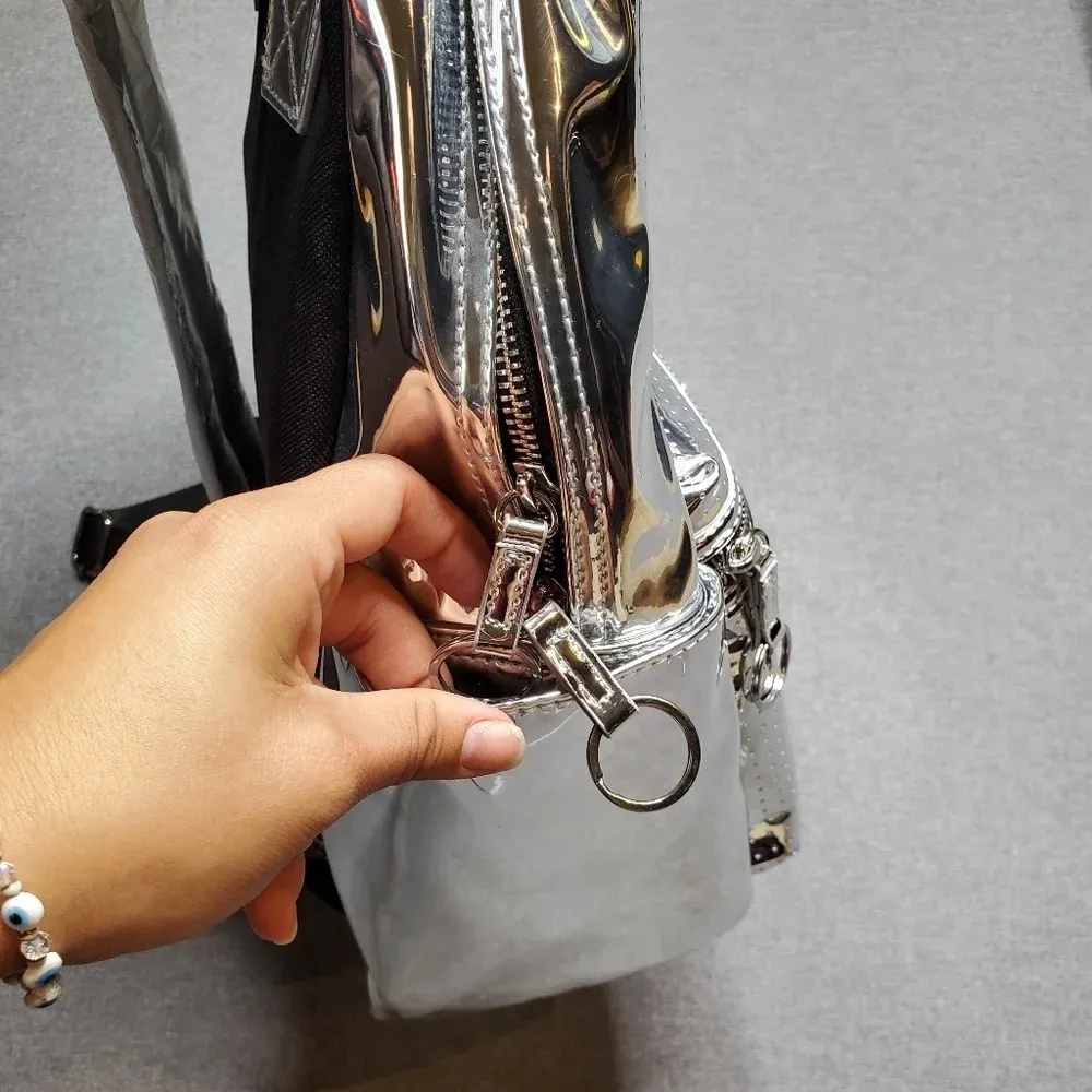 Disney Mickey Mouse Silver Backpack - Image 3