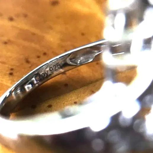 Natural Citrine Sterling Silver Cocktail Ring Size 8 - Image 5