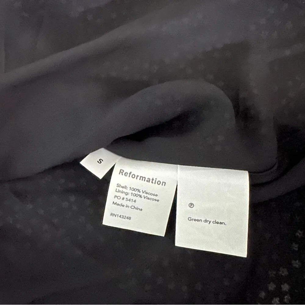 Reformation Gjelina Long Sleeve Wrap Mini Dress in Nebraska Ditsy Floral Print S - Image 10