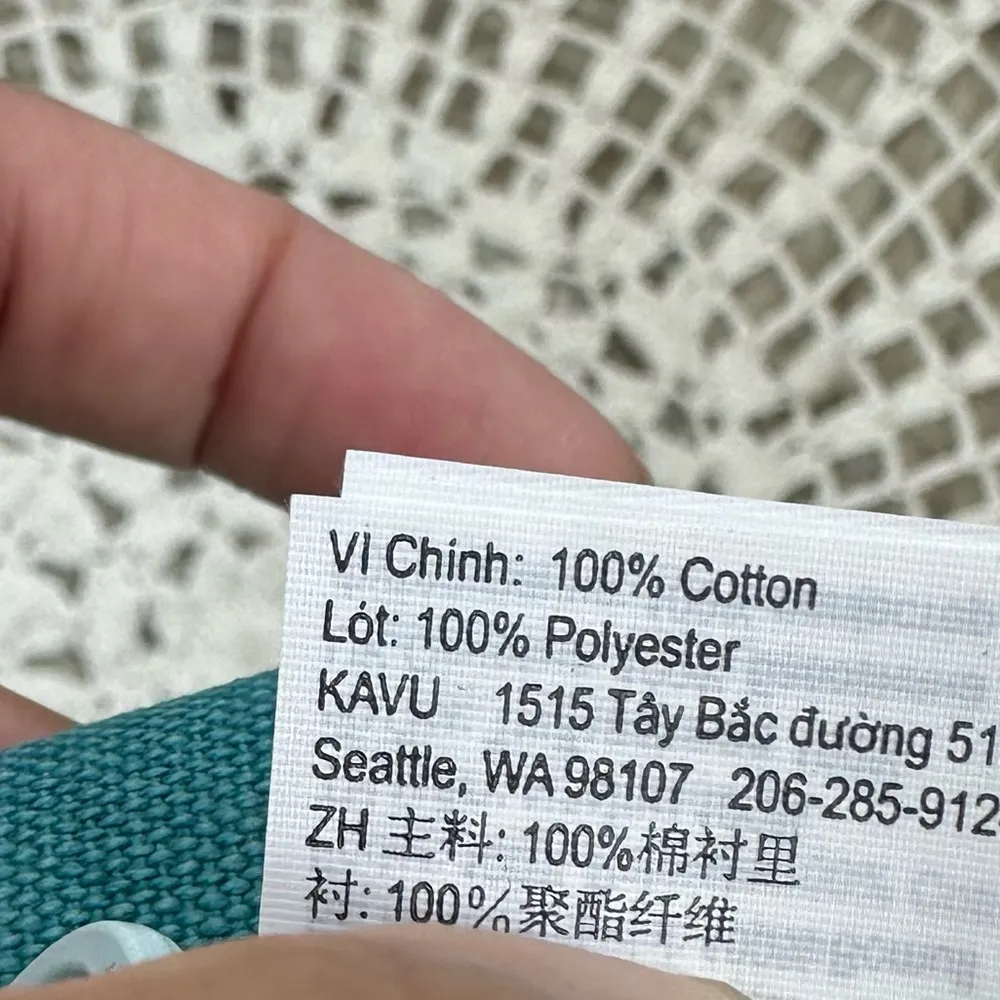 Kavu Canvas Spectator Belt Bag Blue Striped - Image 8