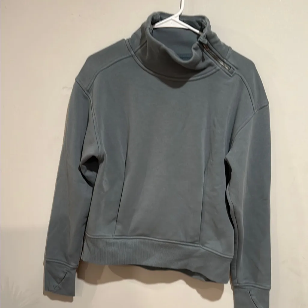 All in Motion Gray Cowl Neck Sweater Relaxed Fit - Image 3