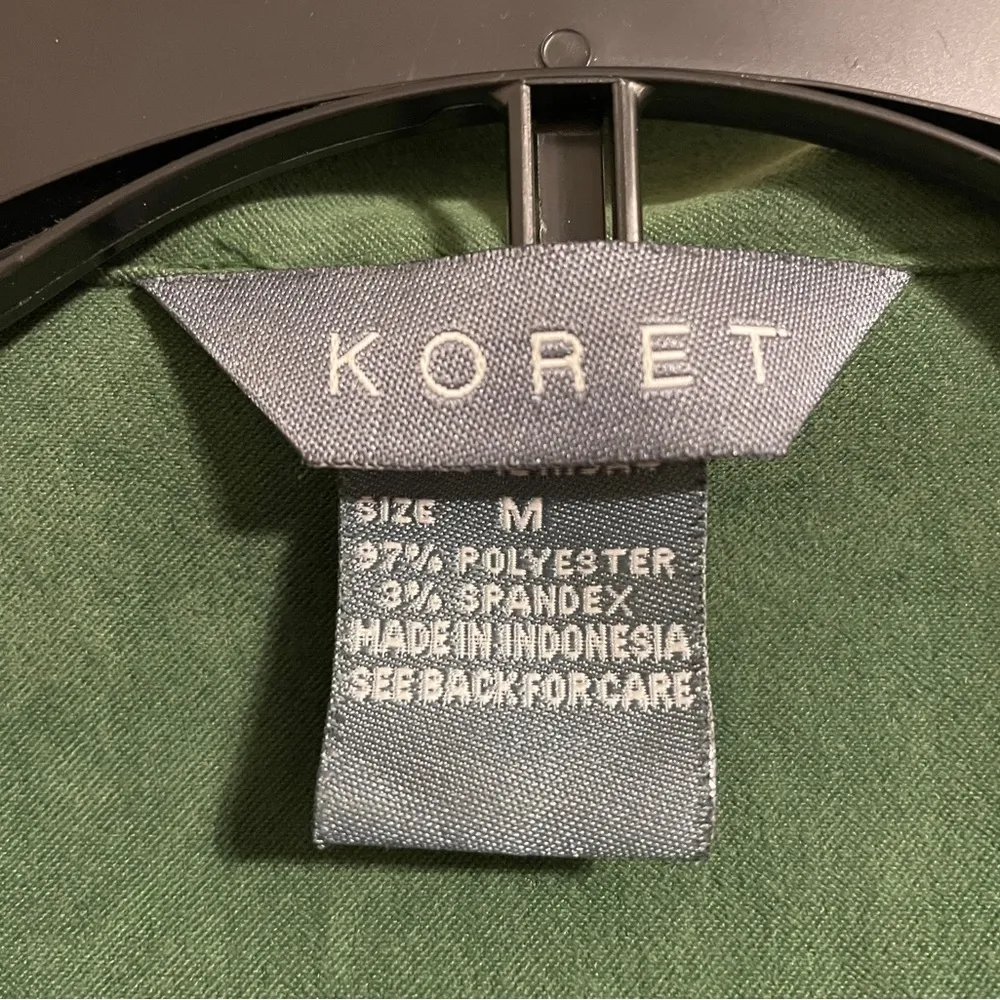 Koret Green Button Up Jacket Shirt Shacket - Image 2