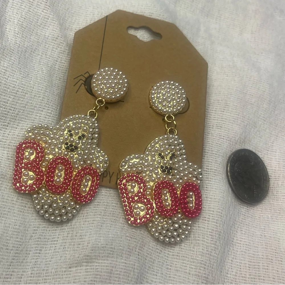 NWT boo ghost 👻 earrings White - Image 6