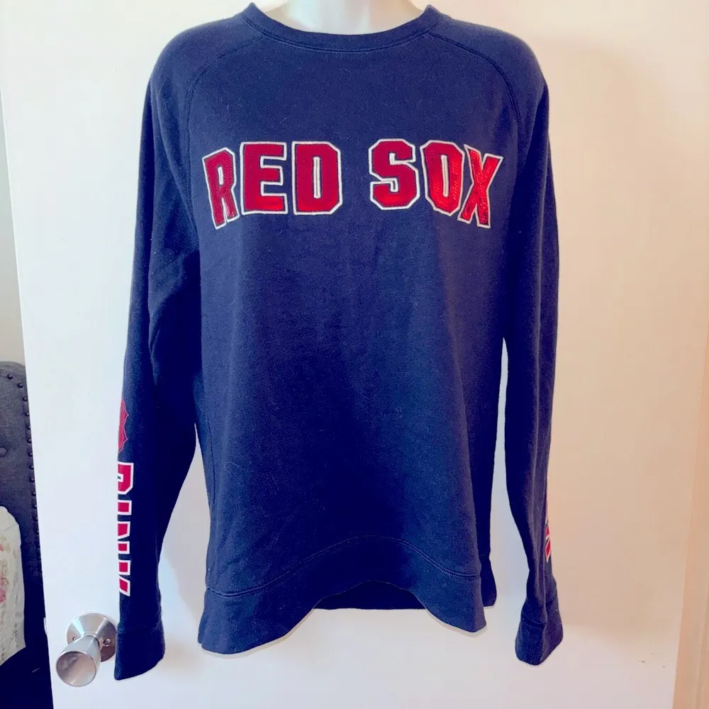 Victoria’s Secret Red Sox Sequins Long Sleeve sweatshirt top shirt XS - Image 8