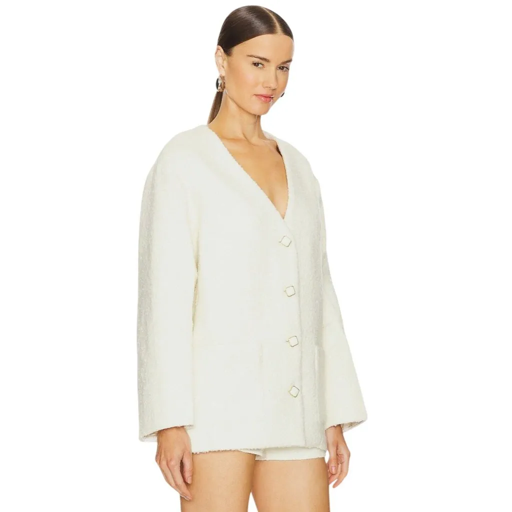 ASTR the Label Maidy Coat in Cream Small New Womens Blazer Jacket - Image 2