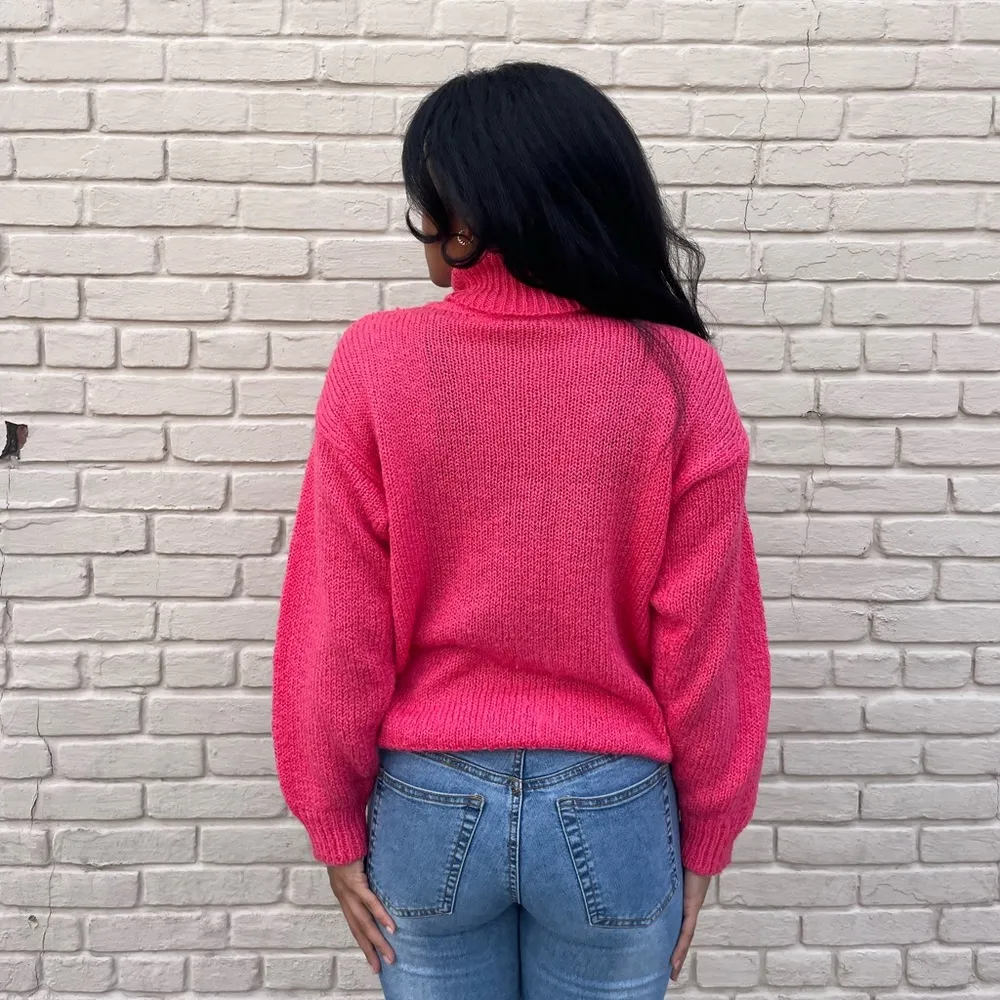 Vintage Bristol court pink knit sweater Size M - Image 3