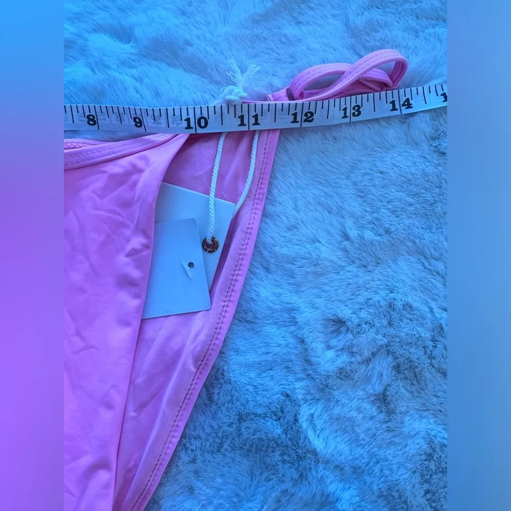 NWT: Good American Perfect Fit Bikini Bottom in Sugar Pink002 Size 1 - Image 3