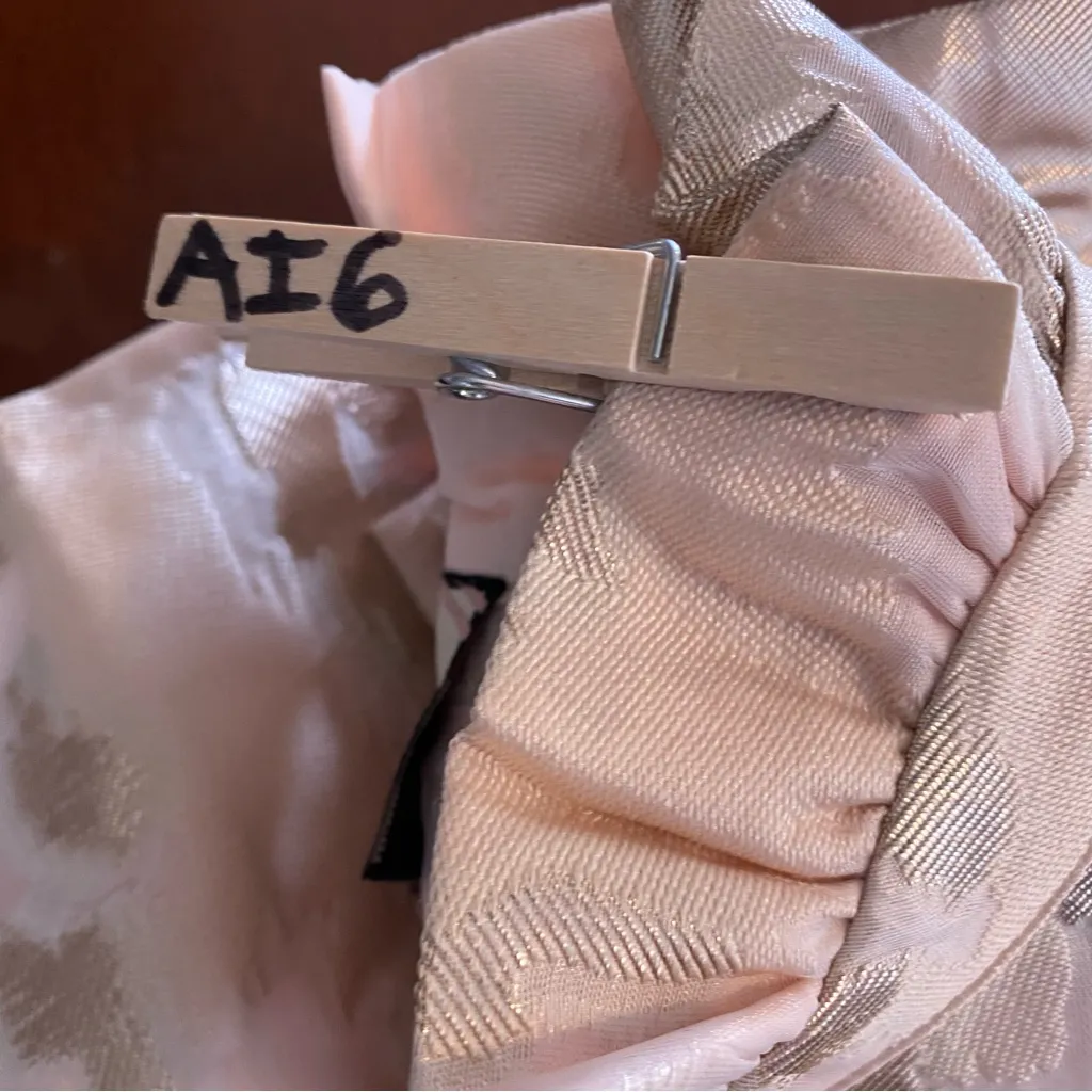 Tuckernuck Champagne Fil Coupe Palmerston Formal Mini Dress Size Medium NWT prep - Image 8