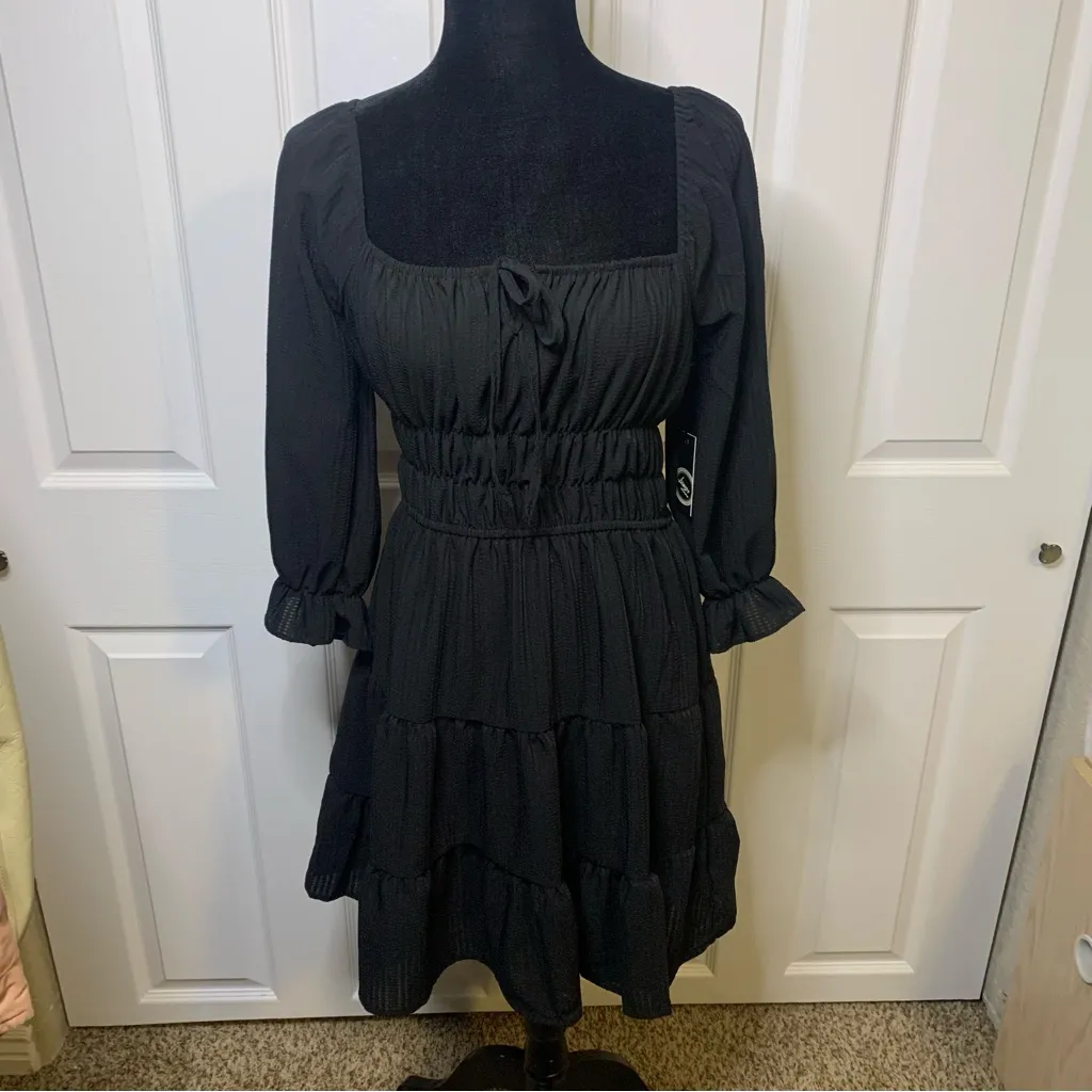 Black Liberty Love Tiered Dress - Image 5