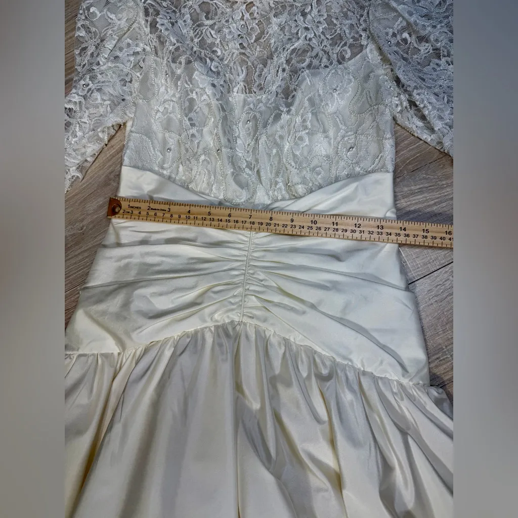 Dessy Creations Vintage Ivory Lace Tea - Image 12