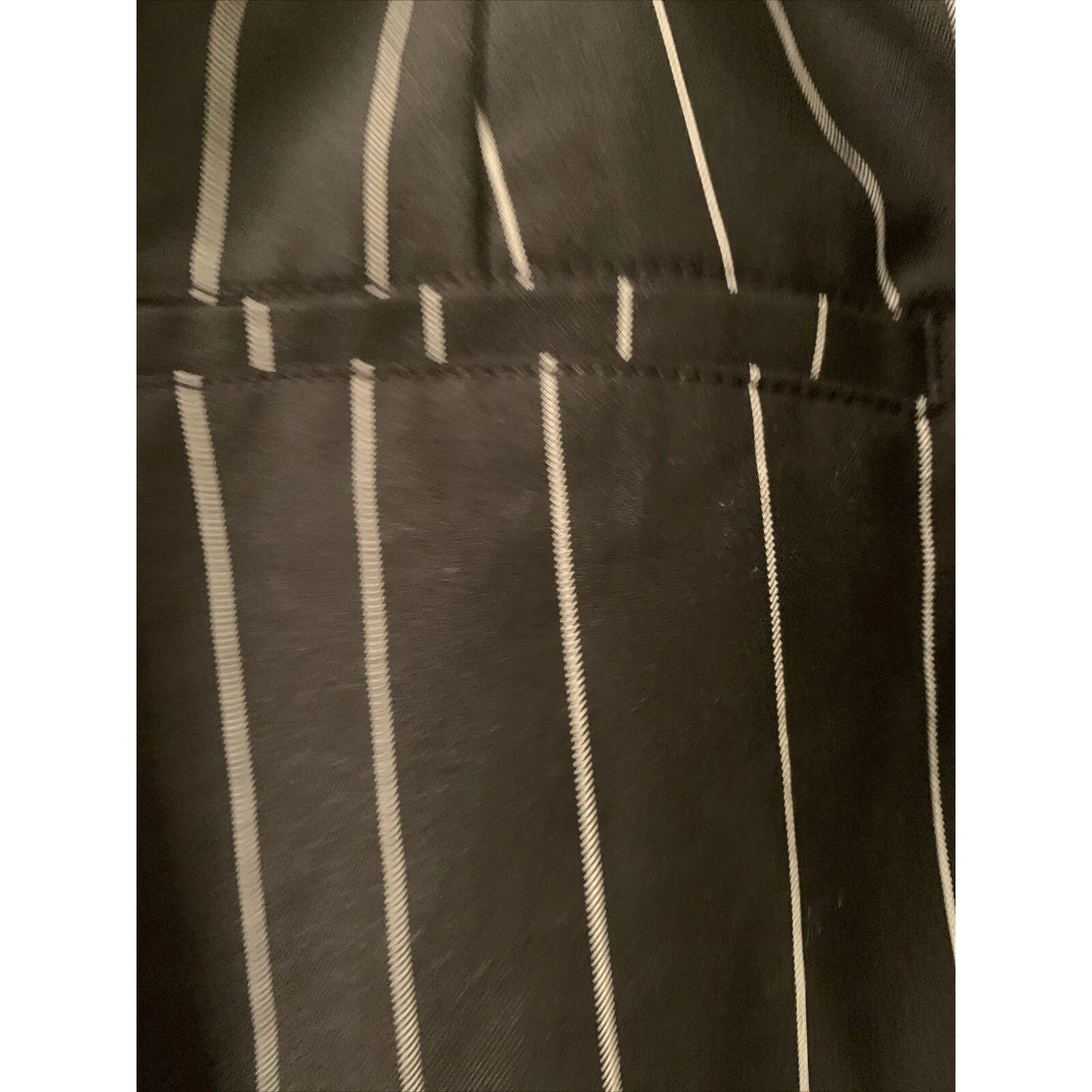 FUTURE COLLECTIVE Women's Plus Size 16W/18W Pinstriped Pants KAHLANA BROWN Black - Image 9