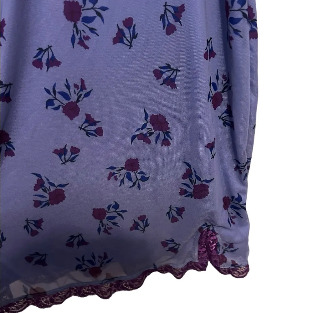 Wild Fable Slip Lace Trim Flowers floral Print dress size medium nwt - Image 2