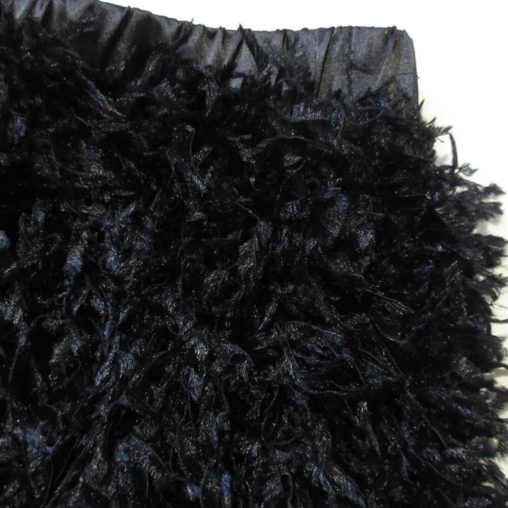 NWT Anthropologie Sunday in Brooklyn Chantal in Black Feathered Maxi Skirt XS - Image 2