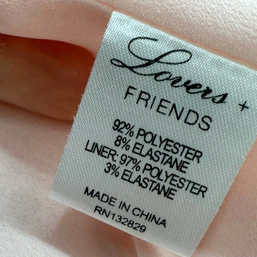 NWT LOVERS + FRIENDS Leon Moto Jacket Faux Suede Blush Pink Biker Style Sz Small - Image 13