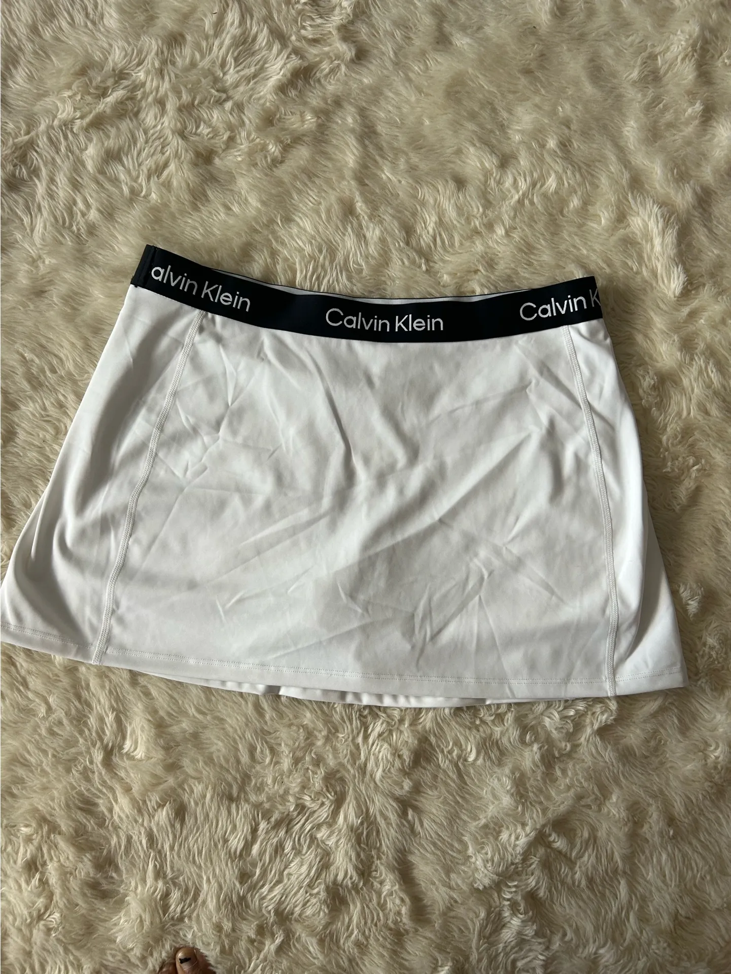 White Mini Athletic Skirt - Image 2