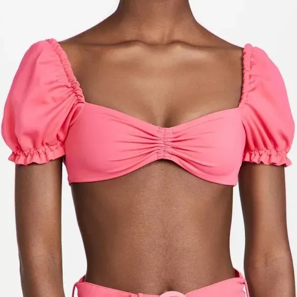 AGUA BENDITA Romina Luau Bikini Top in Fuchsia - Image 8
