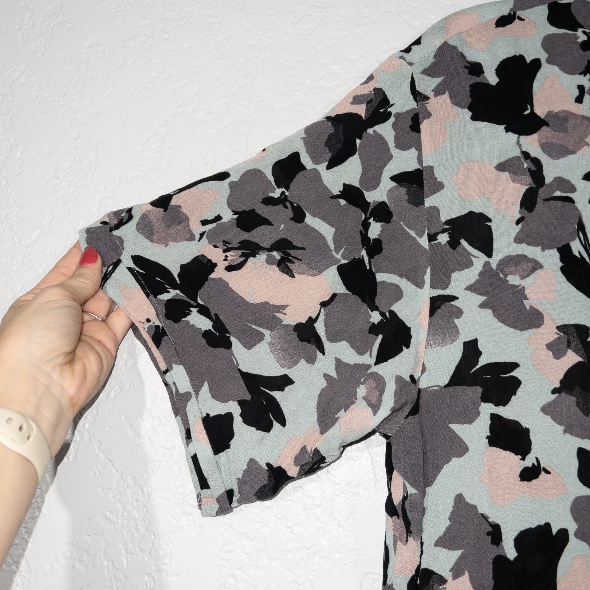 Maeve  x  Green & Gray Rita Printed Tunic Size Medium - Image 4