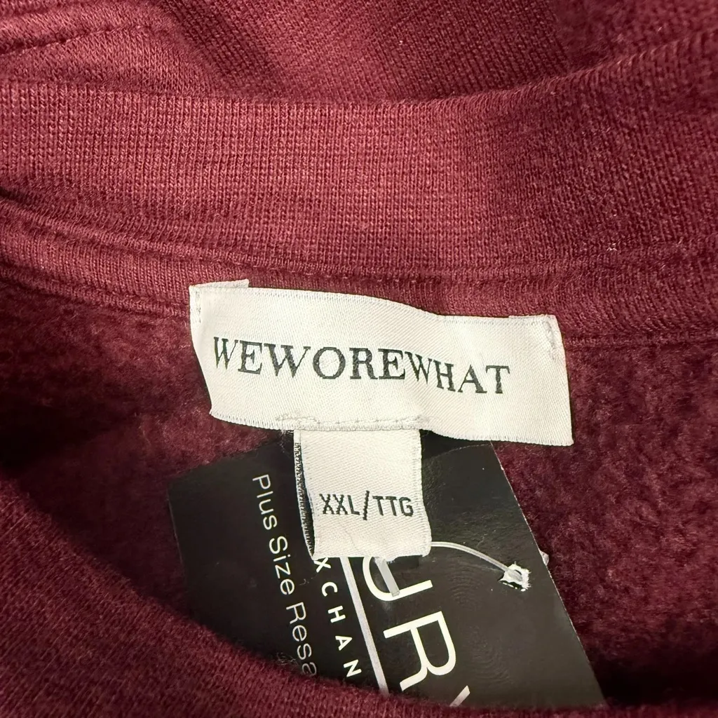 WeWoreWhat Burgundy Crewneck - Size XXL - Image 4