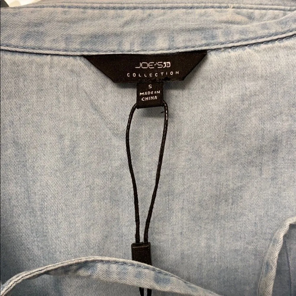 Joe’s Jeans denim lace up shirt - Image 7