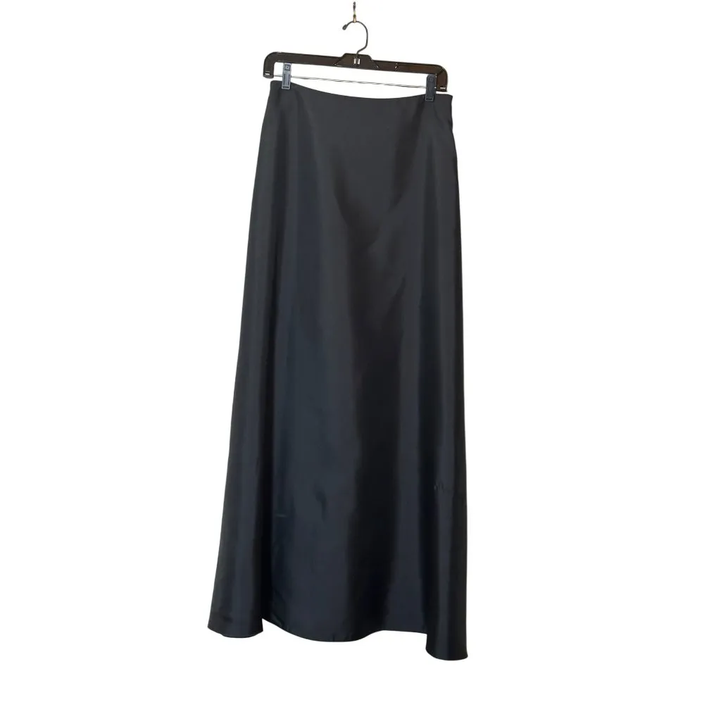 JS Collections Petite Black A-Line Maxi Skirt Size 6 Witchy Goth Halloween READ - Image 9