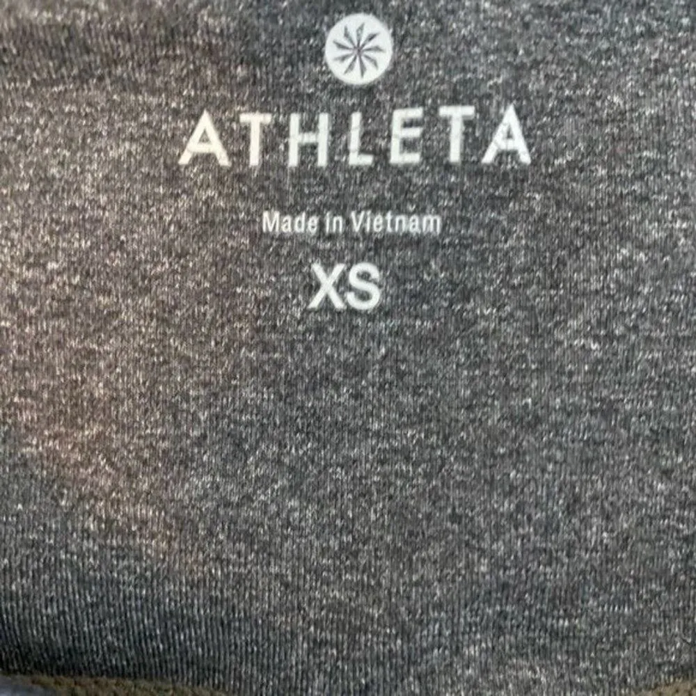 Athleta Splits Revelation Gray‎ Capri High Rise Leggings, Size XS - Image 2
