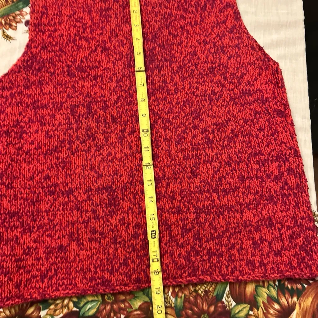 Eileen Fisher sweater womens XL marled knit sleeveless Cotton - Image 8