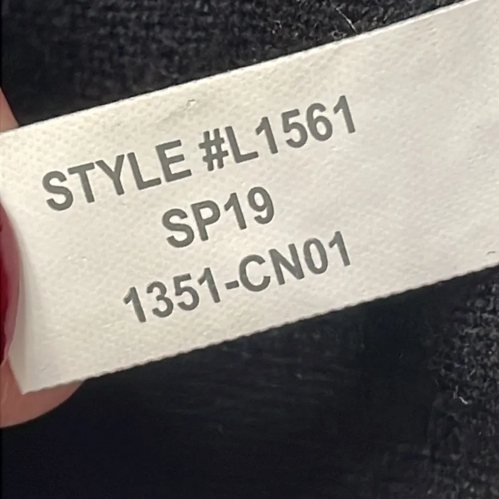 J by J.Crew 100% Cotton Crewneck Teddie
Sweater in Black - Image 7