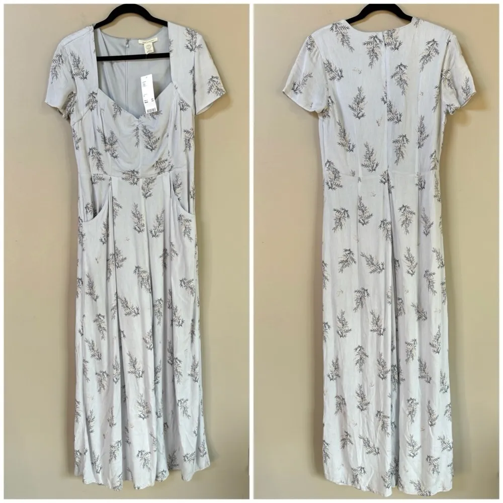 NWT Urban Outfitters UO KerriAnn lilac floral wide leg jumpsuit Size Medium - Image 5