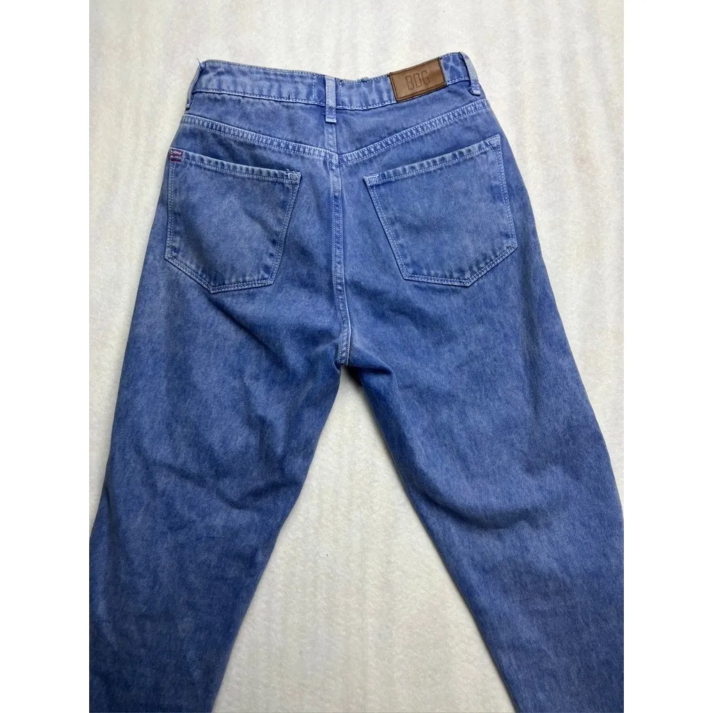 BDG Urban Outfitters Slim Straight Blue Wash Denim Jeans W25 L32 Made in Turkey Size 25 - Image 7