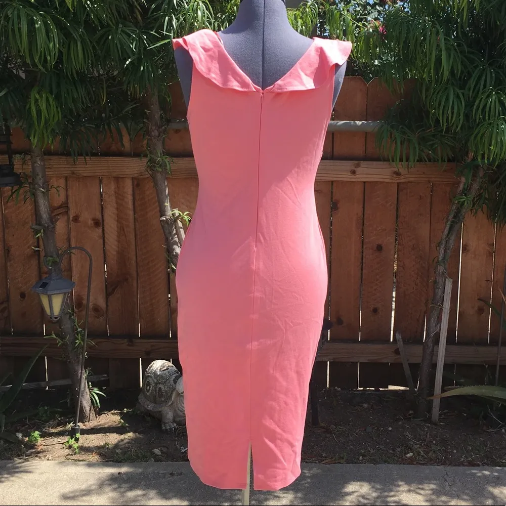 Superfoxx V-Neck Ruffle Midi Dress Size M (5) - Image 6