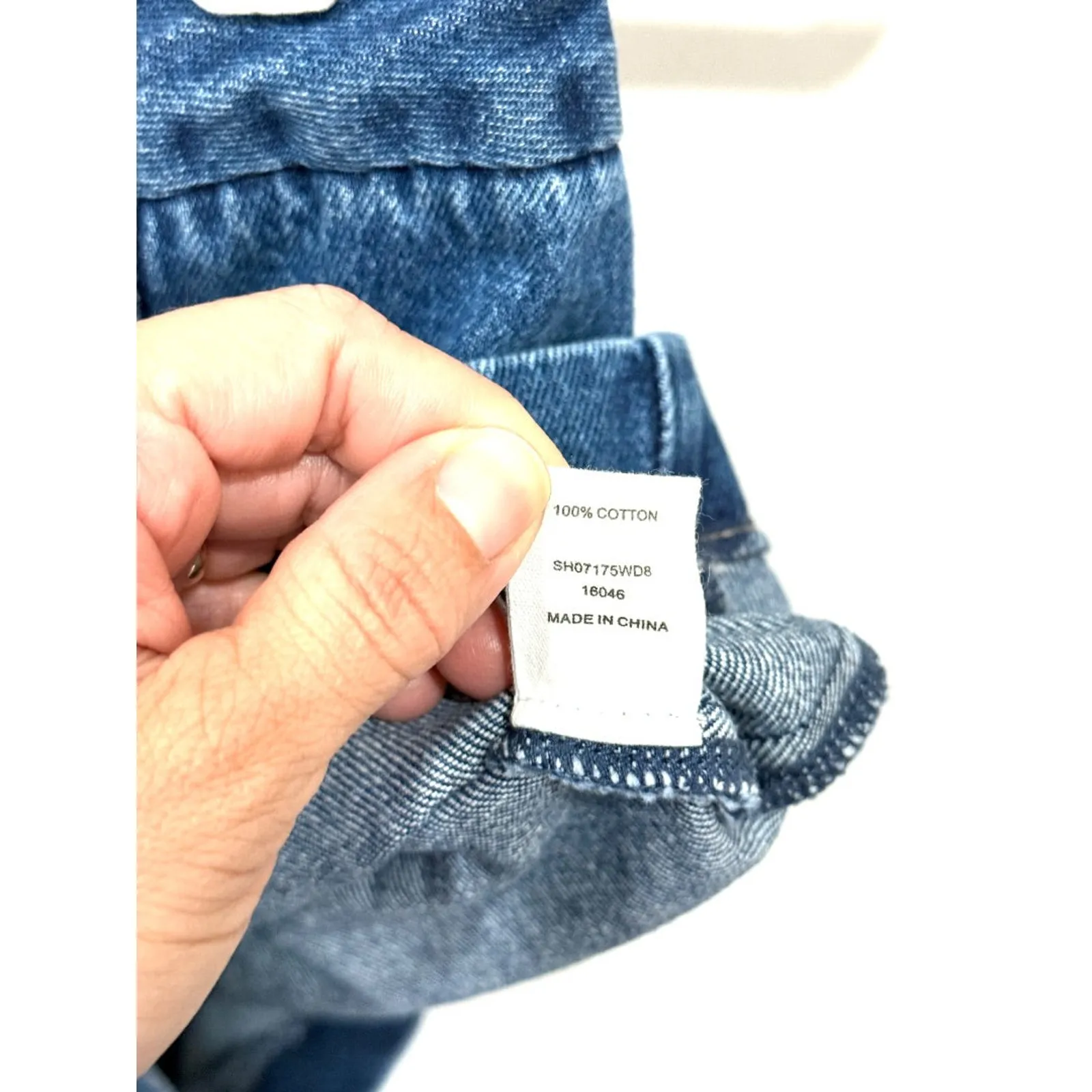 Meshki Abel Button Up Vest & High Rise Short Denim Set Dark Blue Women's Size S - Image 8