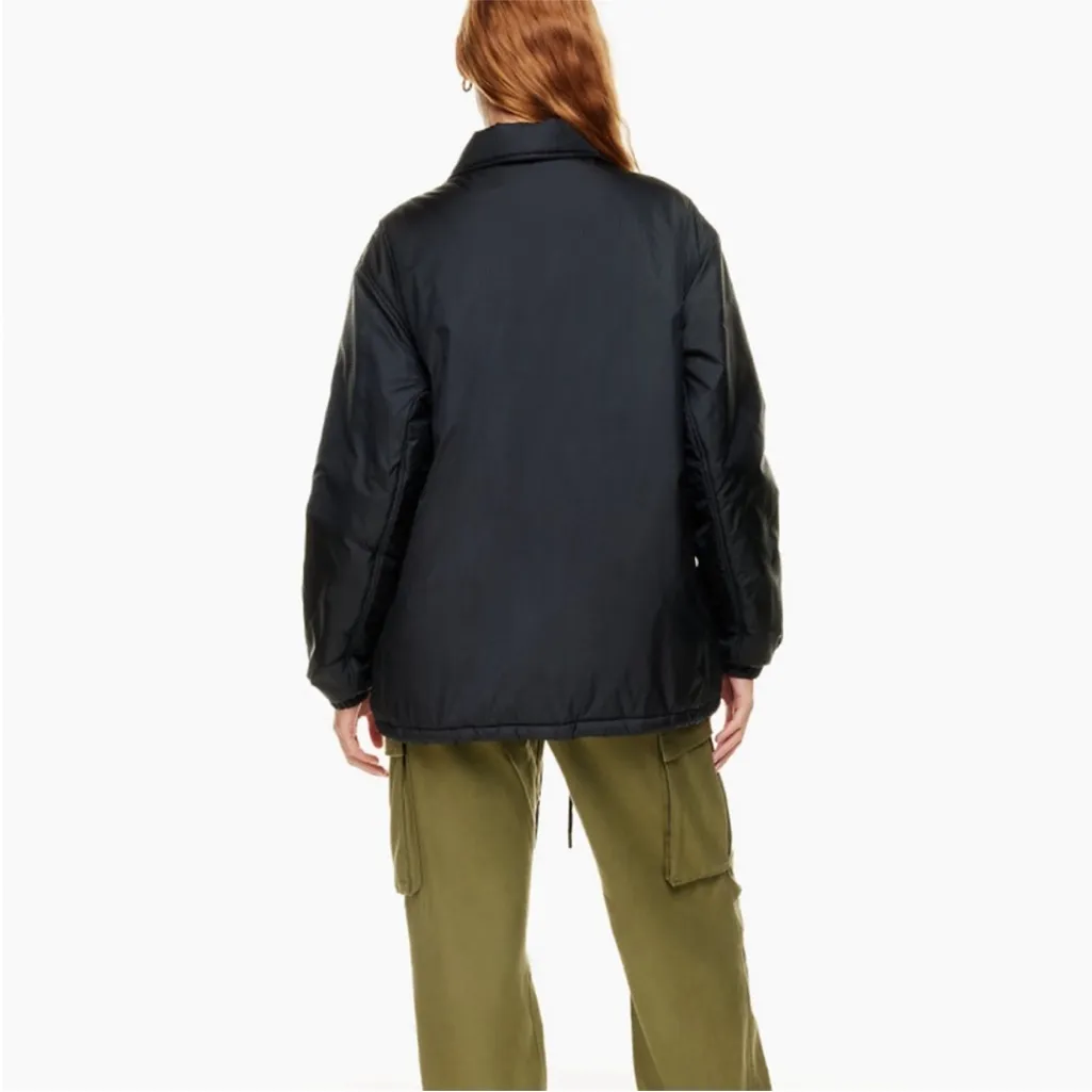 TNA Coaches Jacket Sz M Black Size M - Image 8