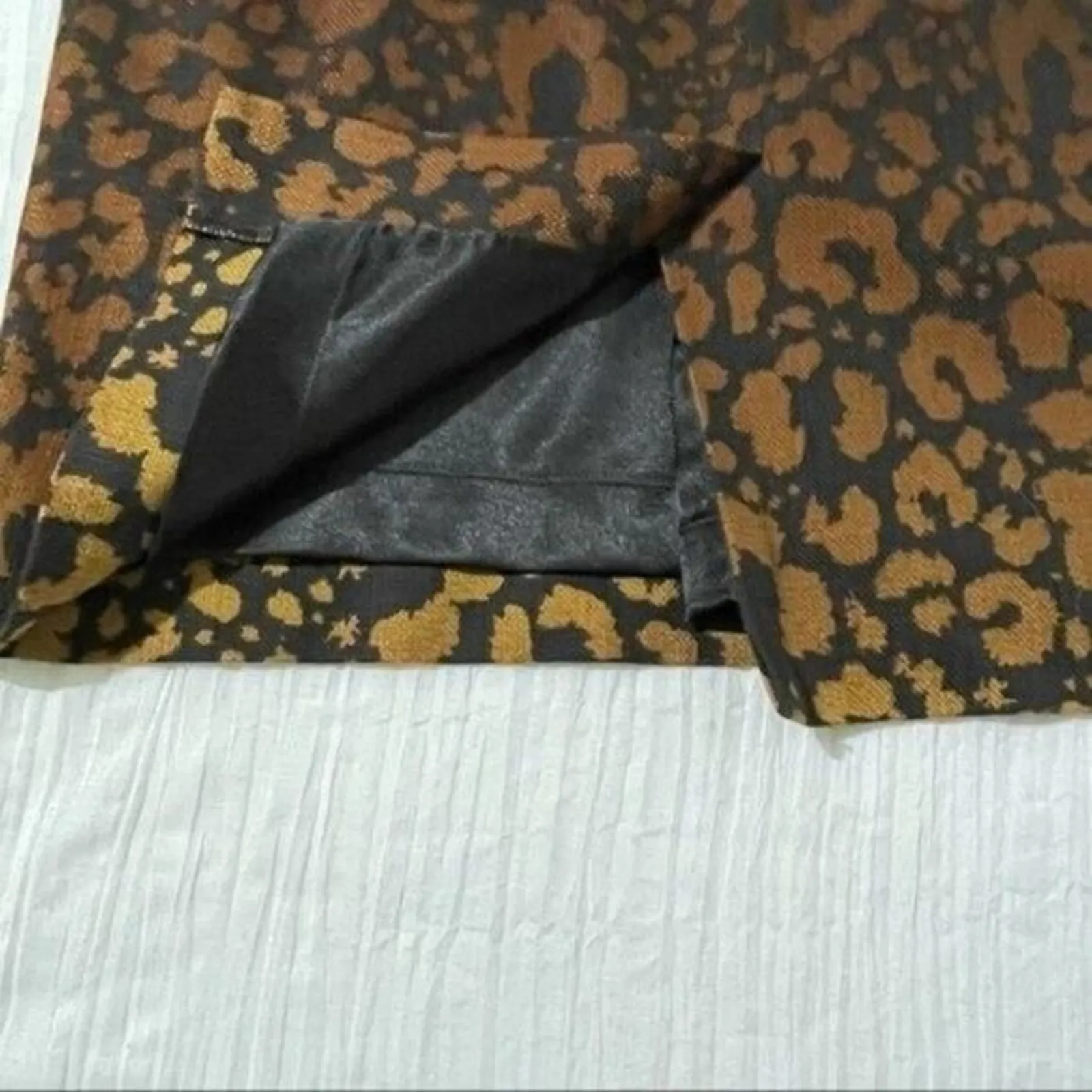 Classiques Entier Skirt Women's 2 Silk Blend Polished Narrow Ombré Brown/Black - Image 9